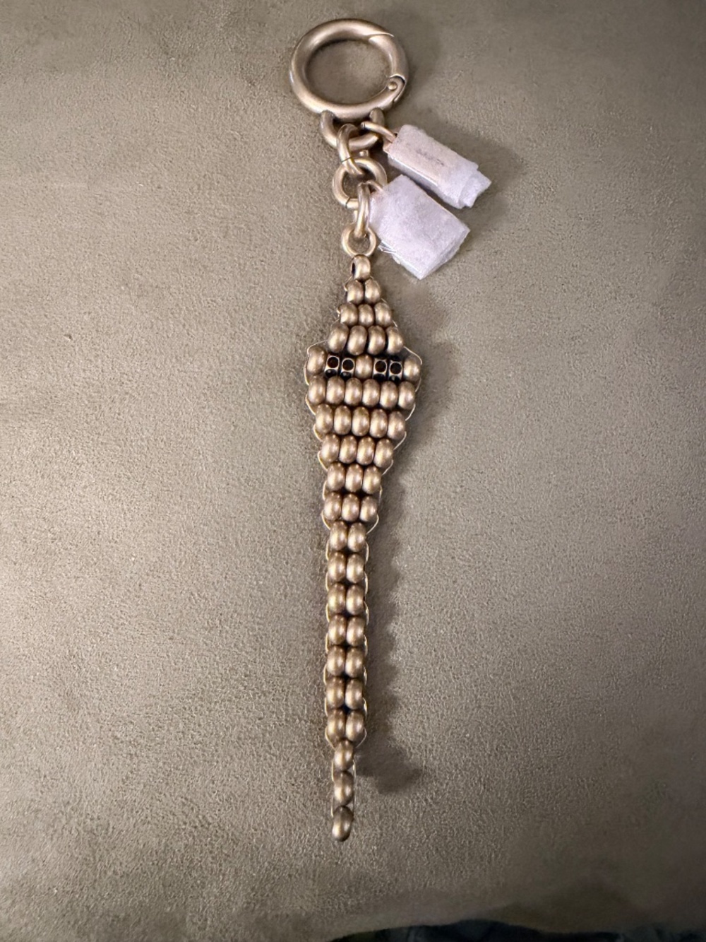 Coach Brass Beaded Snake (Lunar New Year) Bag Charm CZ127